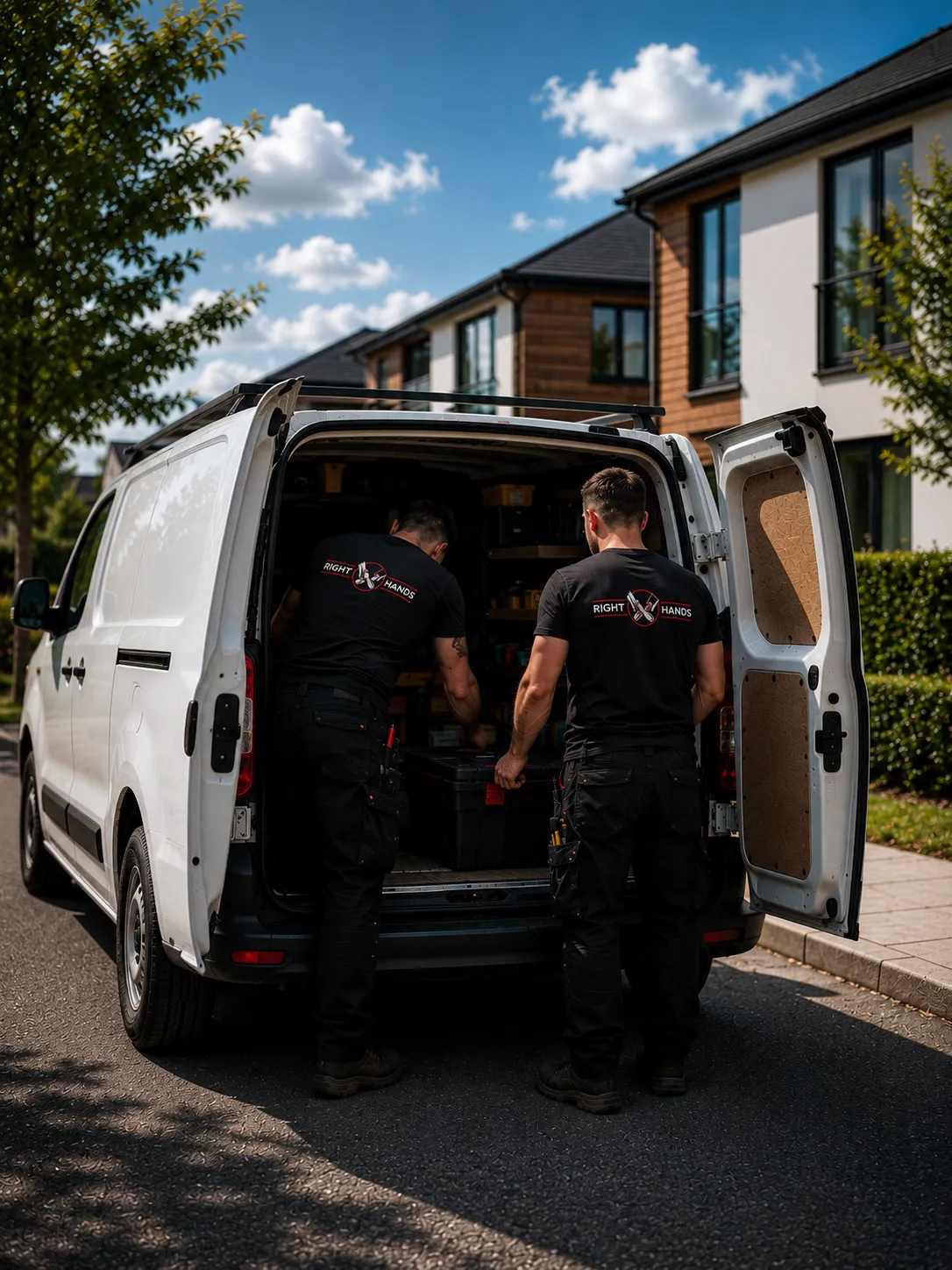 Right Hands renovation specialist working